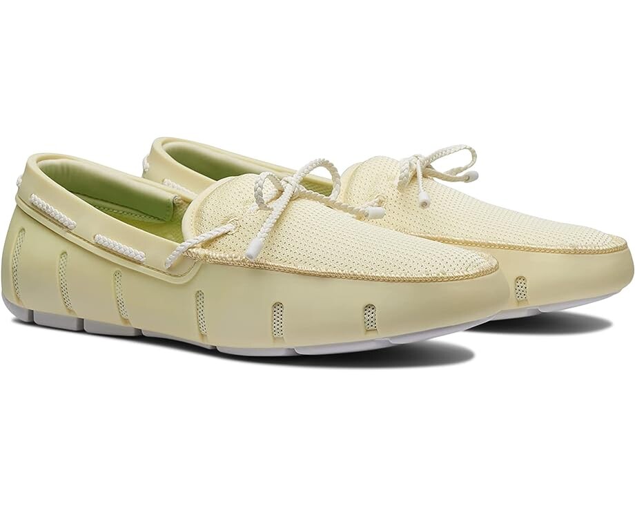 

Лоферы SWIMS Braided Lace Loafer, цвет Yellow/White