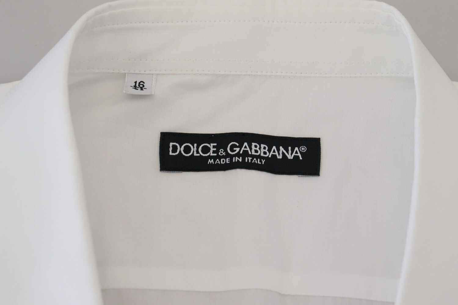 

Dolce & Gabbana Изысканная деловая хлопковая мужская рубашка, белый