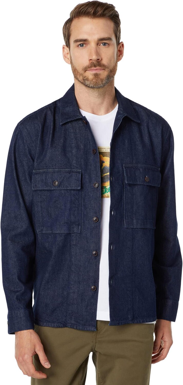 

Куртка Baen Denim Utility Shacket Ted Baker, темно-синий