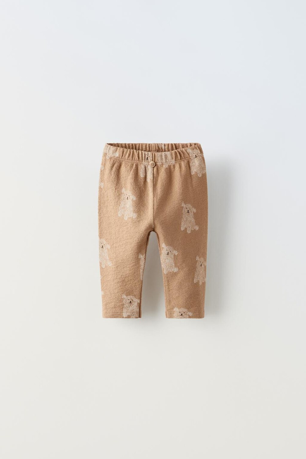 

Леггинсы с принтом собаки ZARA, кэмел