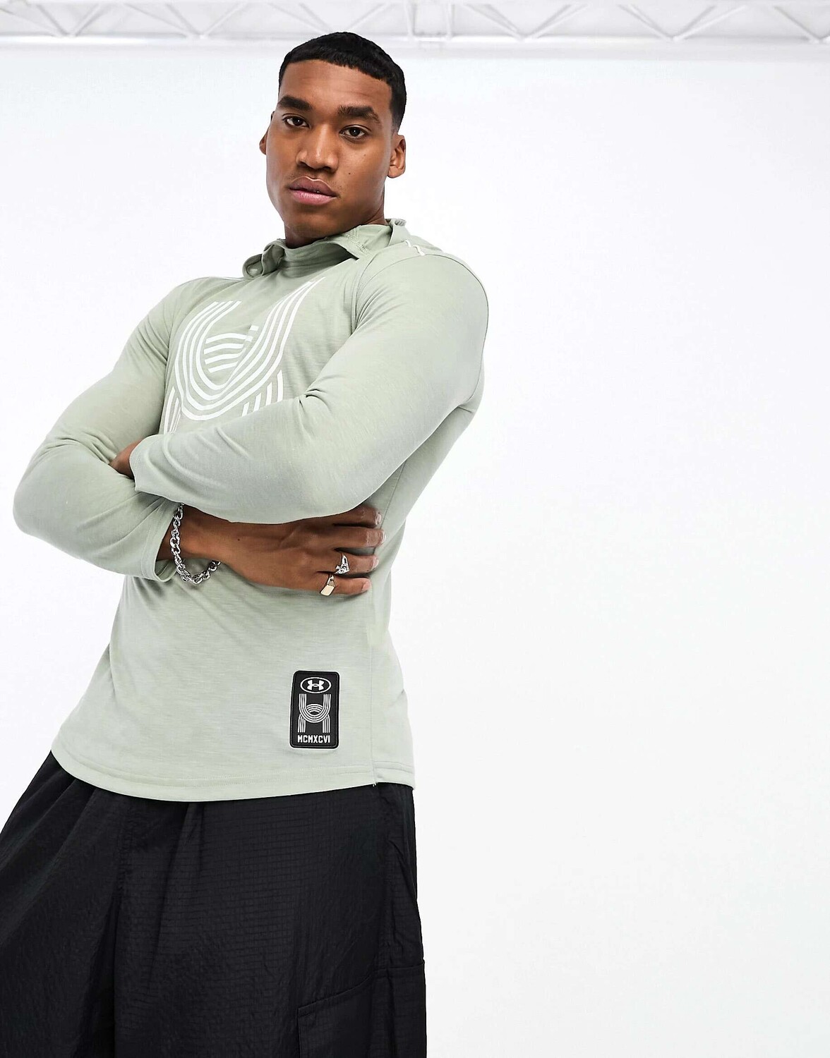 

Зеленая худи Under Armour Run Everywhere, Зеленый