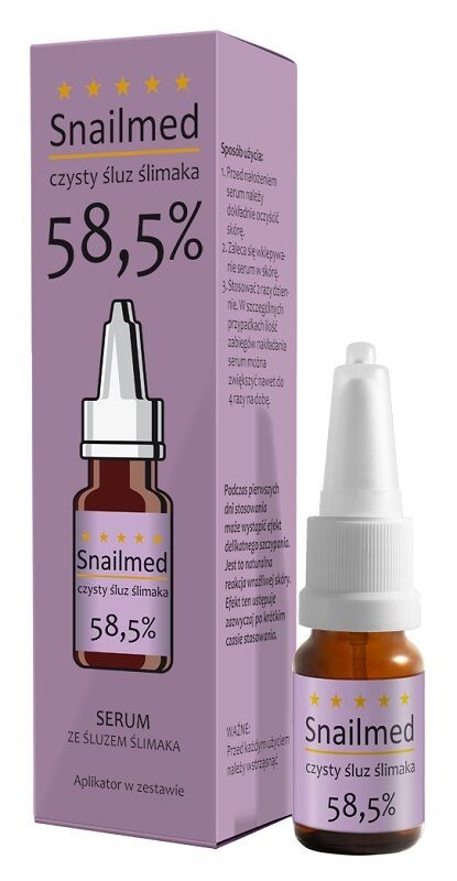 

Snailmed Czysty Śluz Ślimaka 58,5% питательная сыворотка для лица, 8 ml