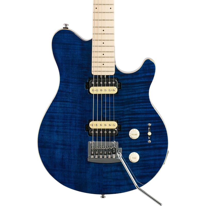 Электрогитара Sterling AX3FM Axis Electric Guitar, Neptune Blue электрогитара sterling axis in flame maple trans gold ax3fm tgo m1