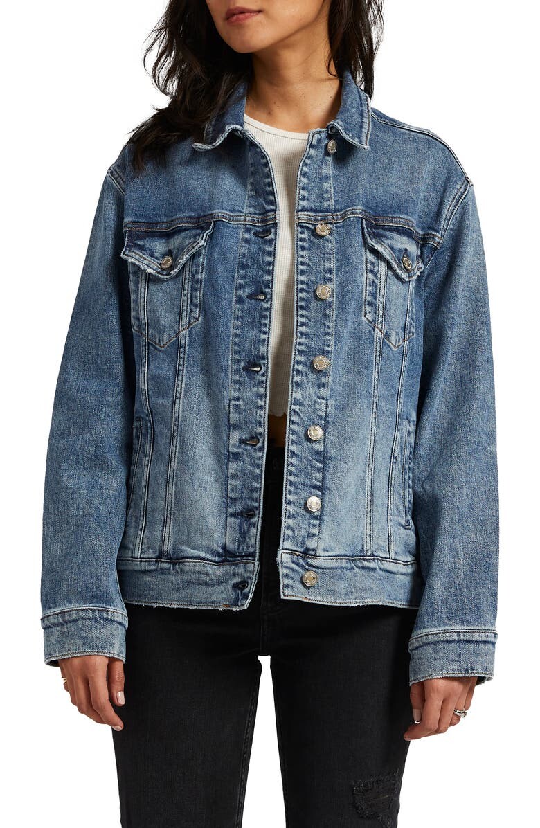 

Джинсовая куртка дальнобойщика SILVER JEANS CO.