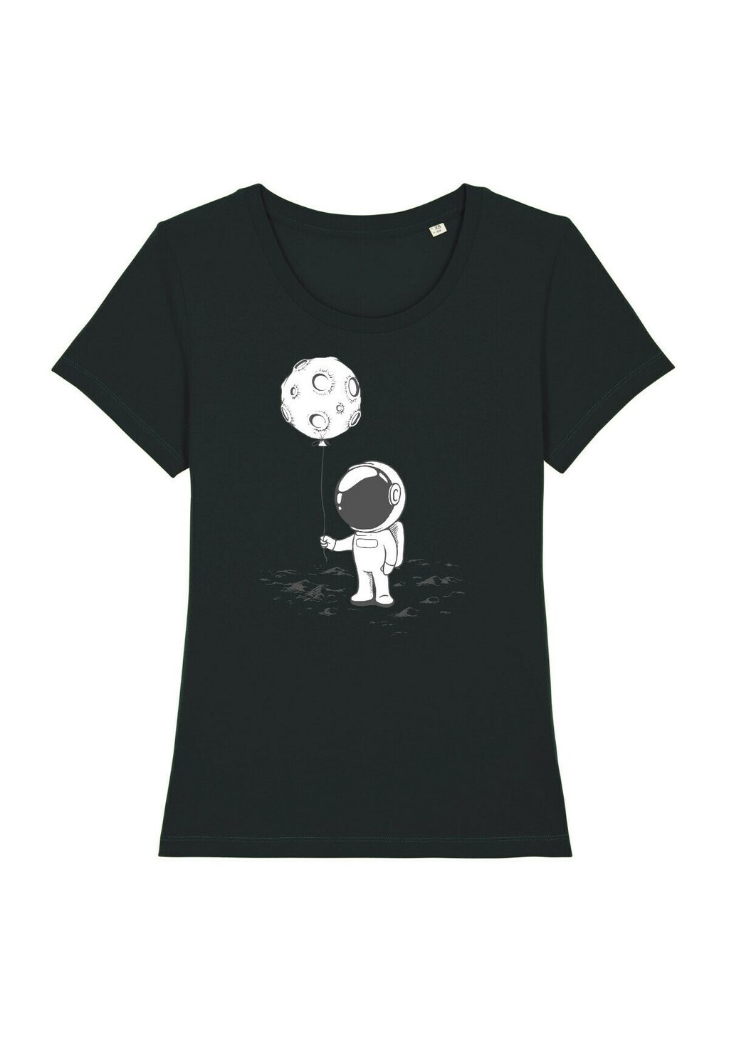 

Футболка с принтом KLEINER ASTRONAUT MIT LUFTBALLON Watapparel, цвет black