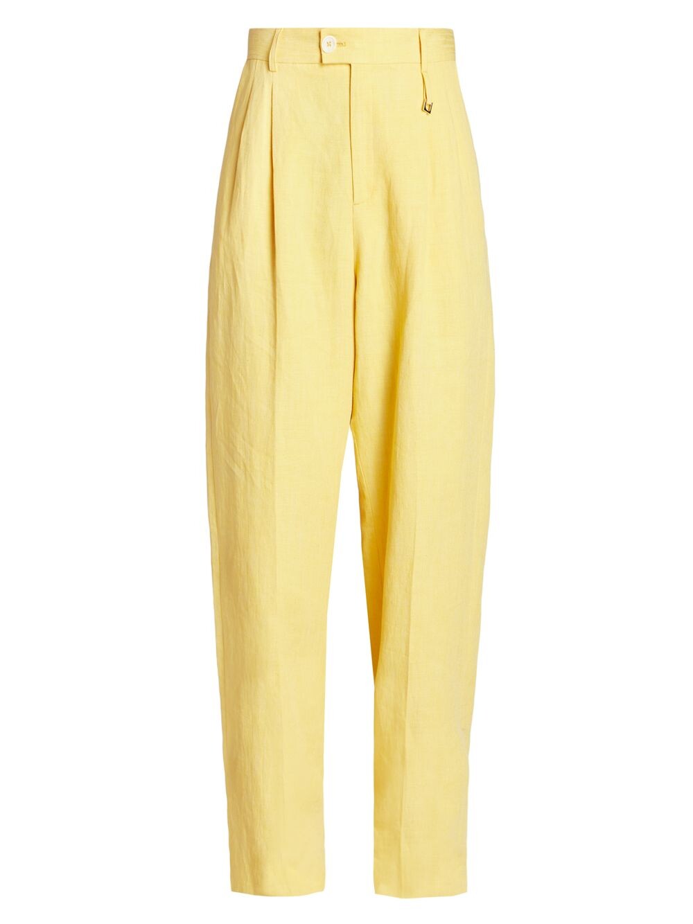 

Брюки Le Raphia Madeiro из смеси льна Jacquemus, желтый