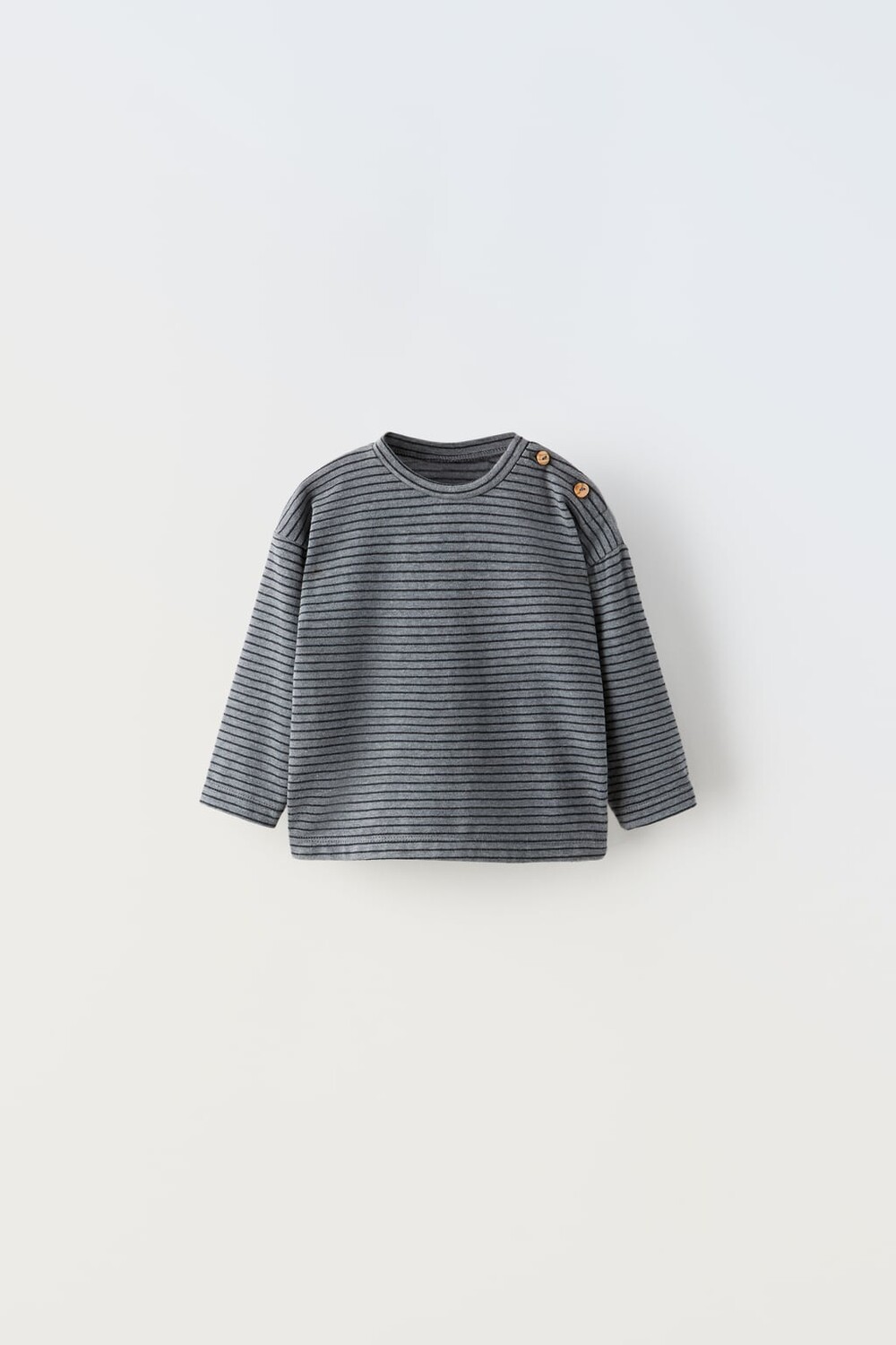 

Полоская футболка ZARA, голубой