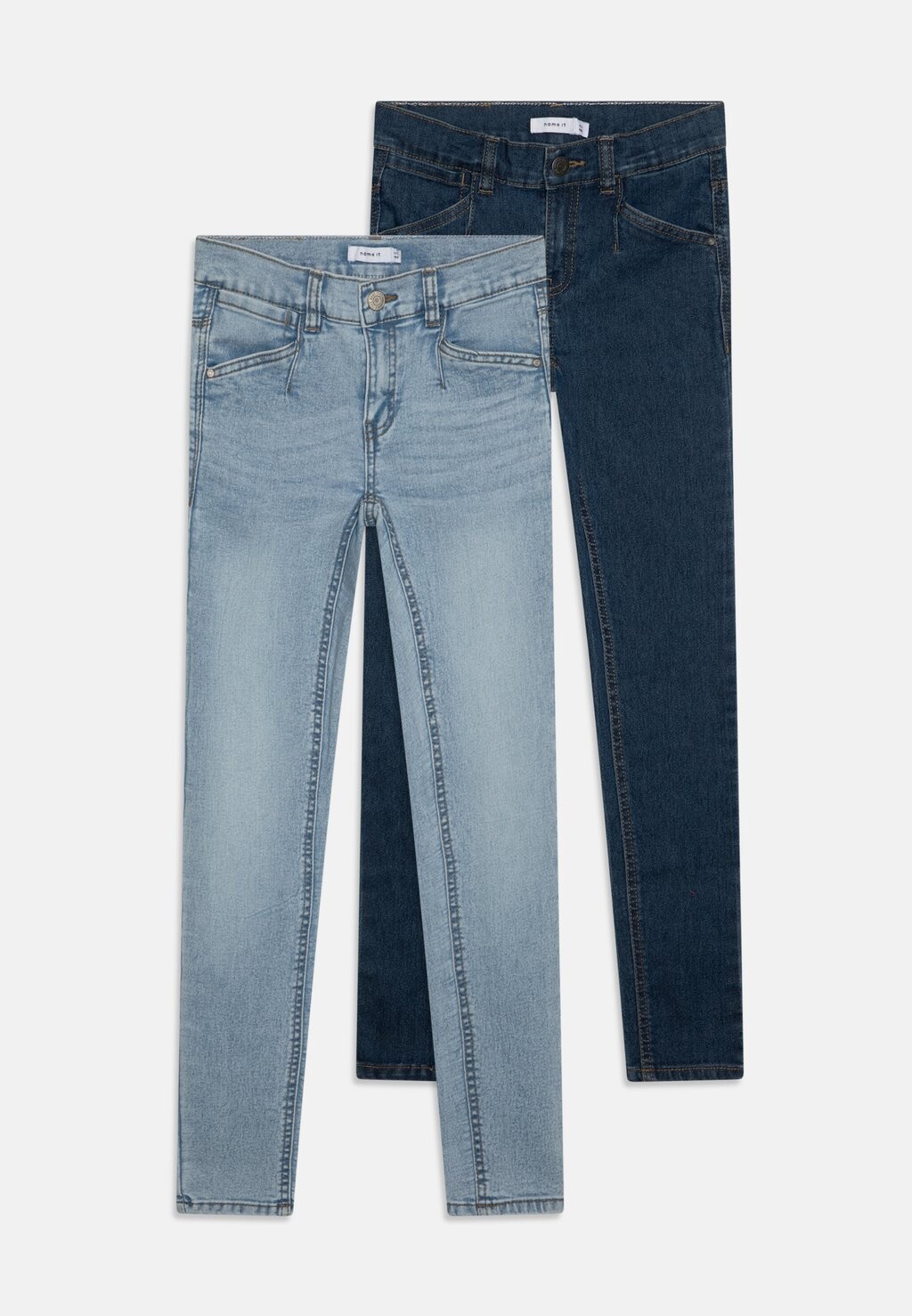 

Джинсы Skinny Fit NKFPOLLY 2 PACK Name it, цвет light blue denim