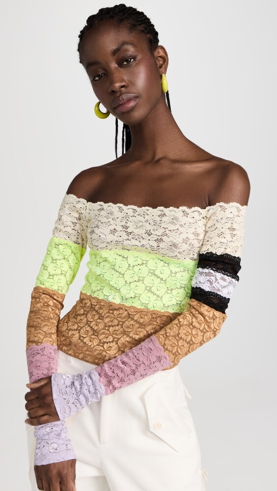 

Топ BruceGlen Caravan Stripe Lace Bandage