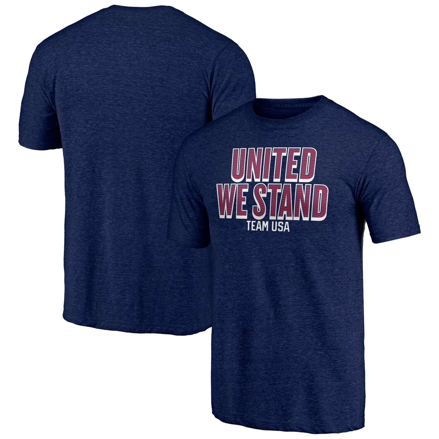 

Мужская футболка Fanatics с логотипом Navy Team USA United We Stand с волнистым узором