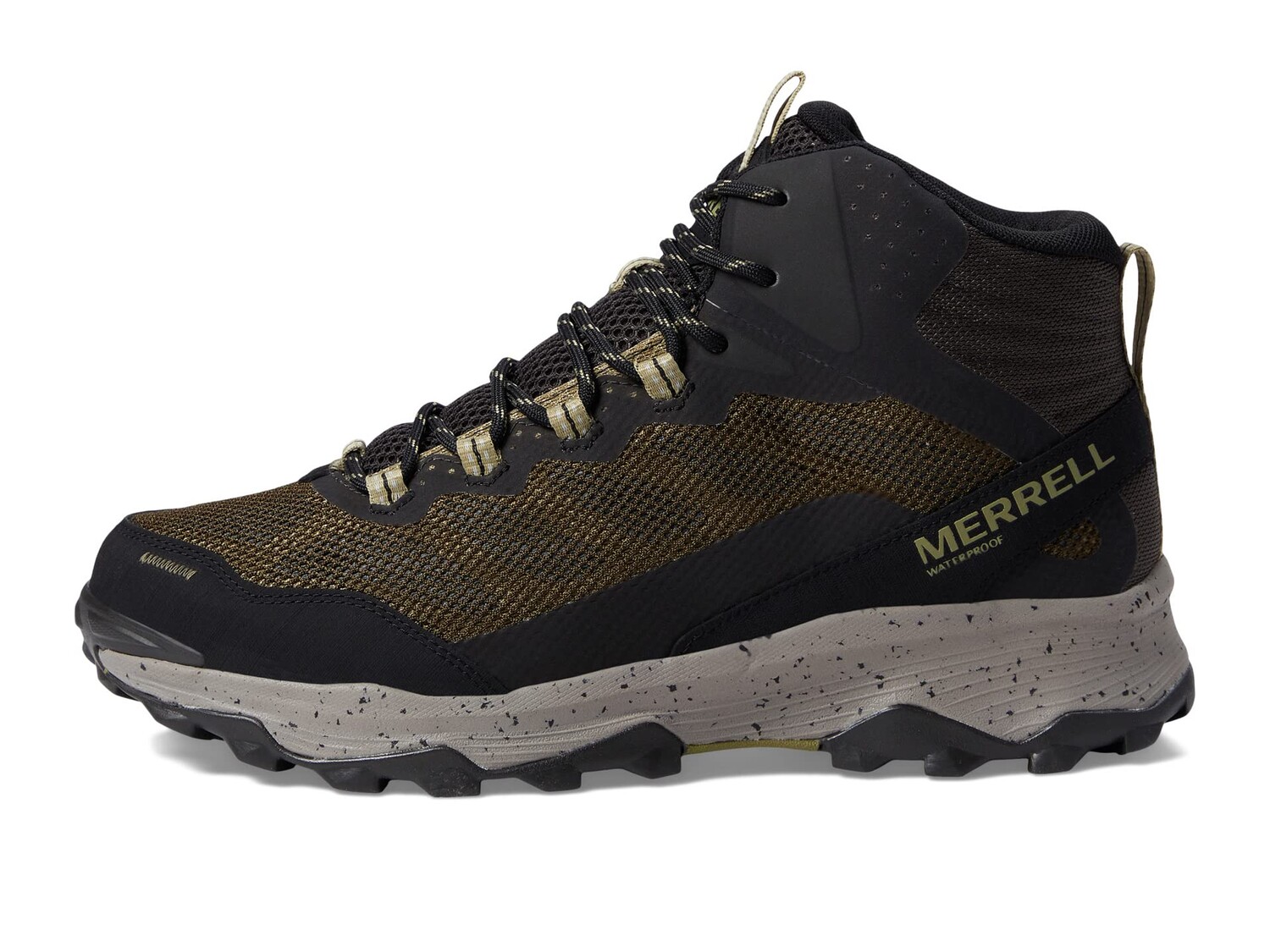 

Треккинговые ботинки Merrell Speed Strike Mid Waterproof, черный/хаки