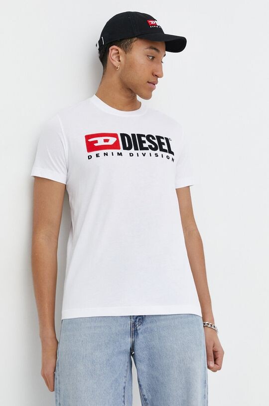 

Хлопковая футболка Diesel, белый