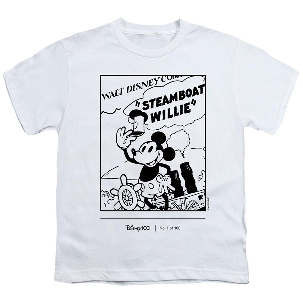 

Футболка Disney 100 Limited Edition, посвященная 100-летию парохода Вилли, белый