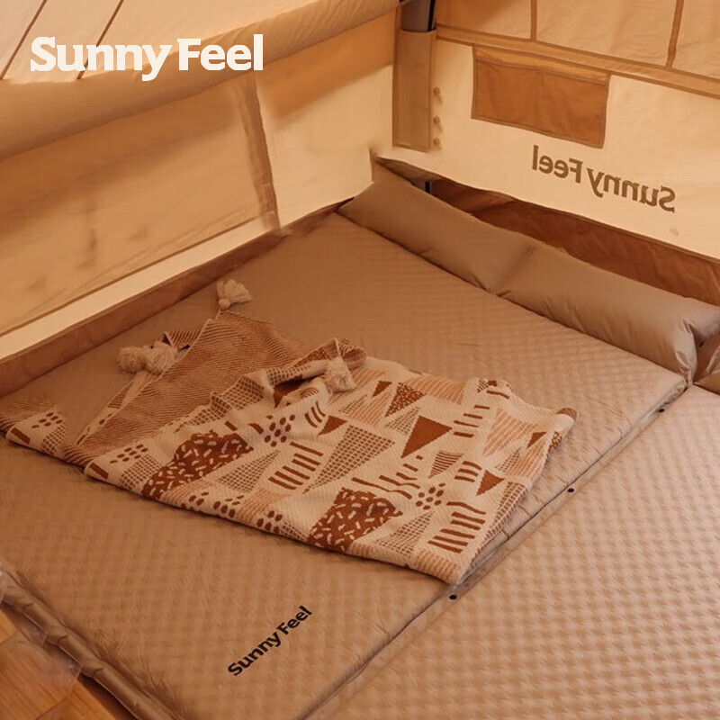 

Автоматический надувной матрас Sunnyfeel, портативный двойной коврик для кемпинга, спальный коврик, пол/корыто, надувной матрас, двойной