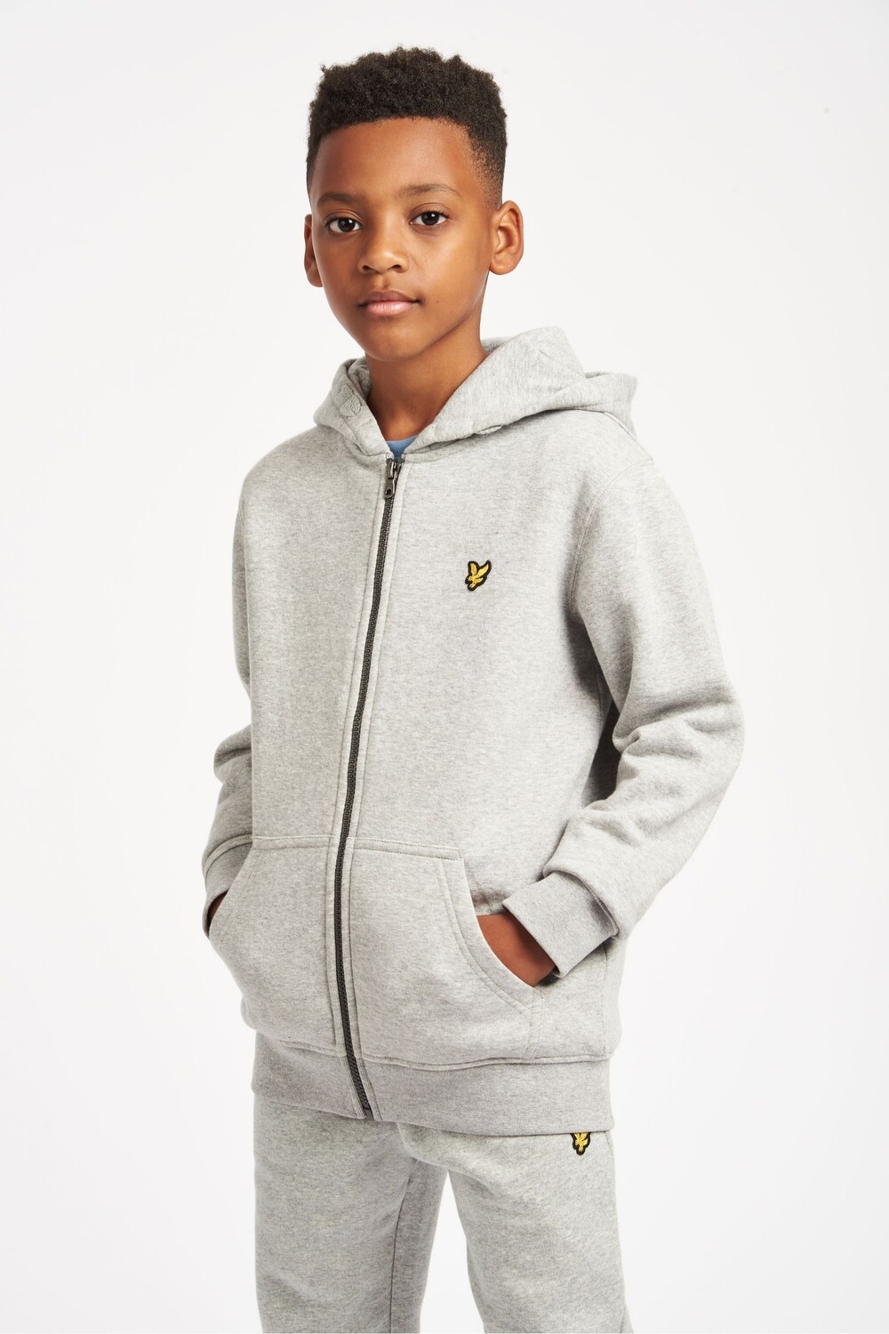 

Серая толстовка Classic на молнии Lyle & Scott, серый