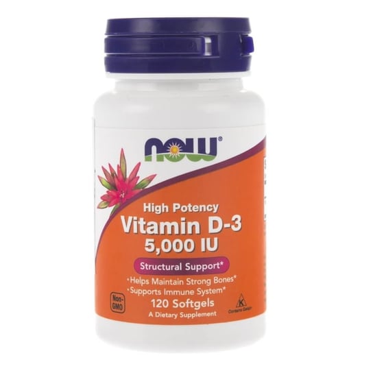 Биологически активная добавка Витамин D3 5000 МЕ Now Foods, 120 капсул биологически активная добавка vitamir витамин d3 2000 ме 60 шт