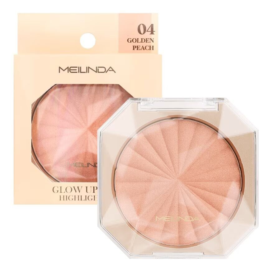 

Meilinda Сияющий хайлайтер для кожи 6г. 04 Золотой персик, Golden Peach