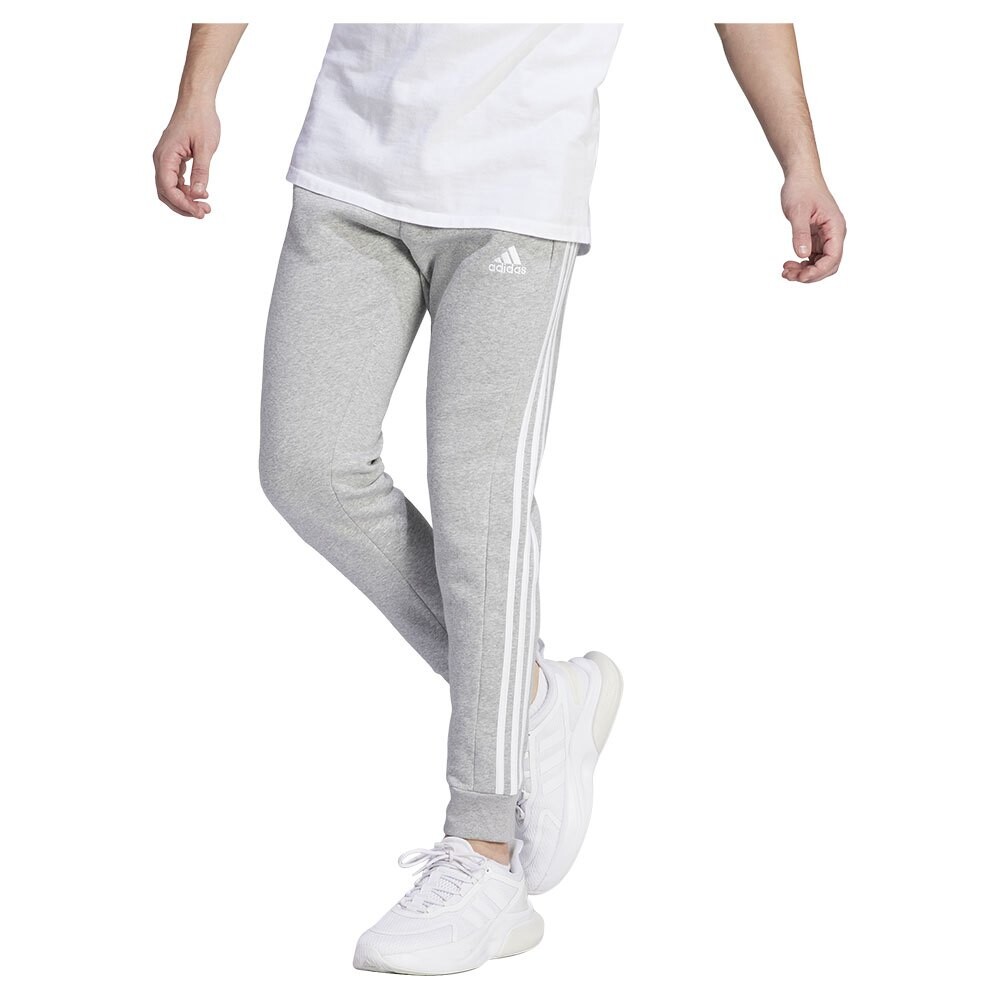 

Джоггеры adidas Essentials Fleece 3 Stripes Slim-Fit Joggers, серый