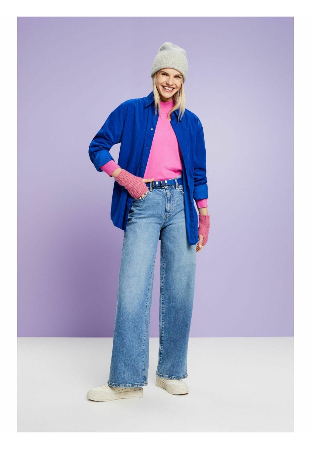 

Свитшот Esprit, цвет pink fuchsia