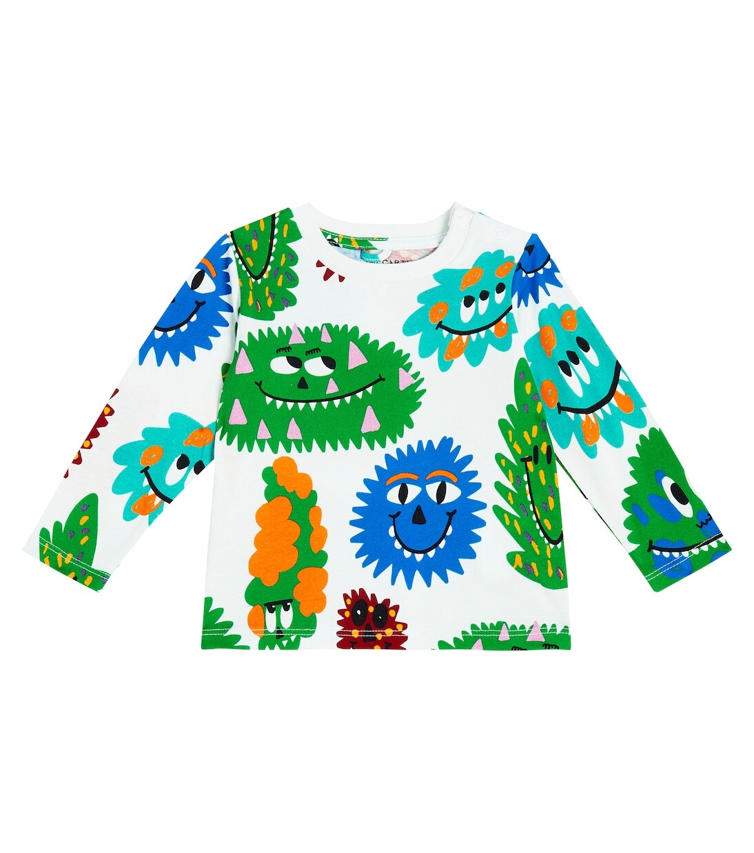 

Хлопковая футболка с детским принтом Stella Mccartney Kids, мультиколор