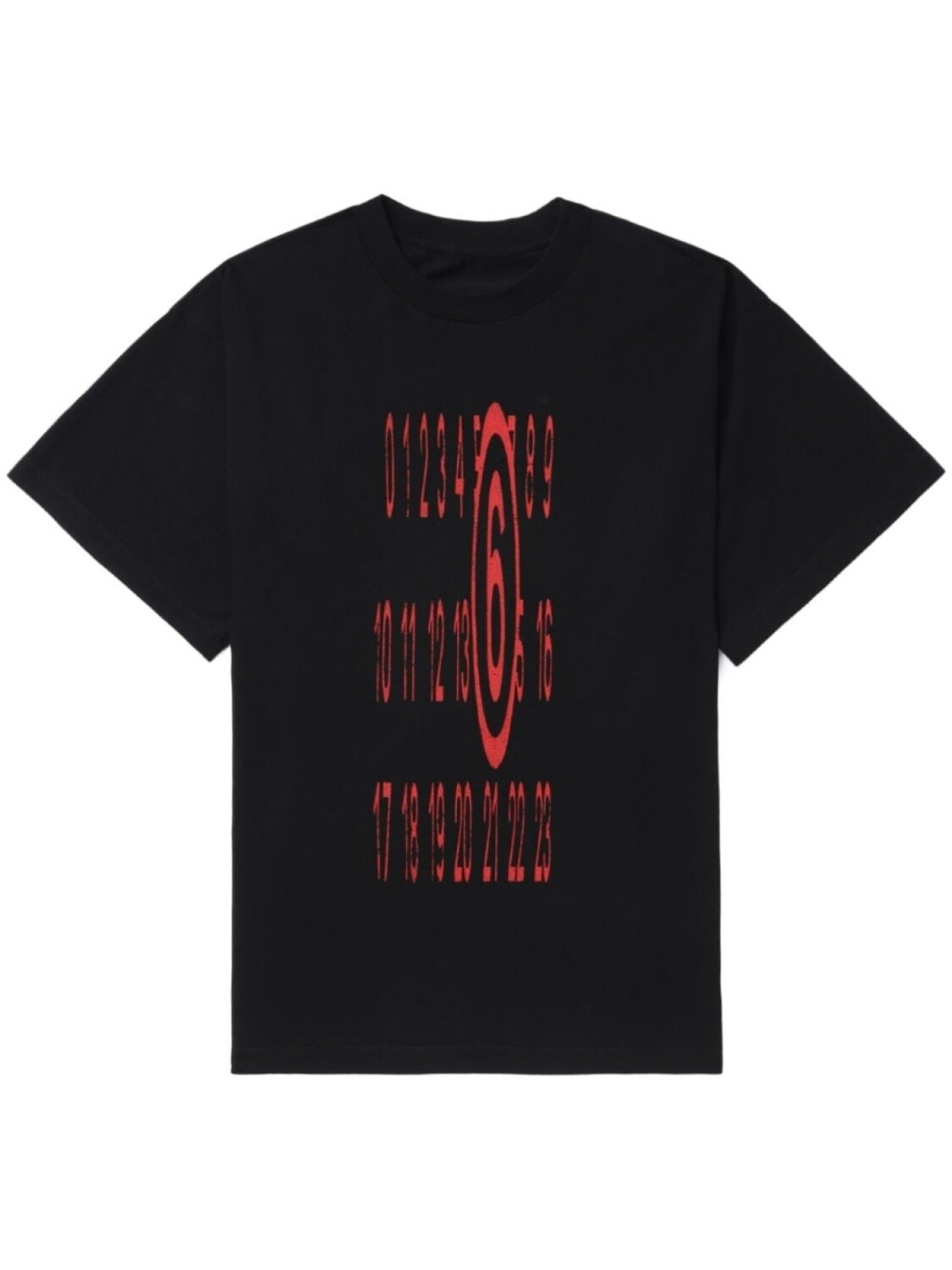 

Футболка с принтом MM6 Maison Margiela, черный