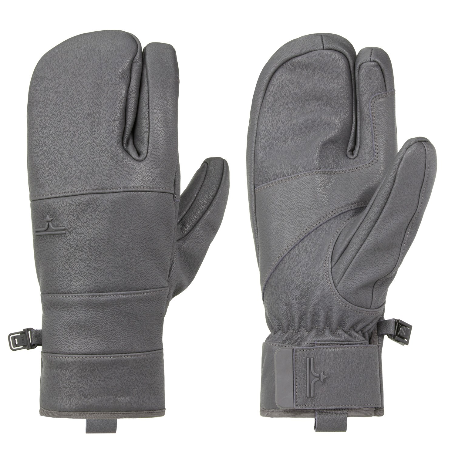 Рукавицы evo Pagosa Leather 3-Finger, цвет Charcoal