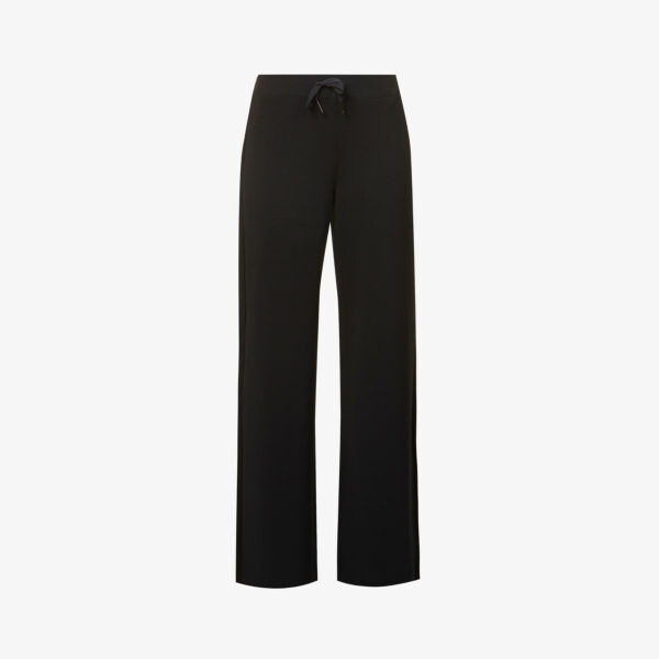 

Широкие брюки из эластичного джерси AirLuxe со средней посадкой Spanx Active, черный