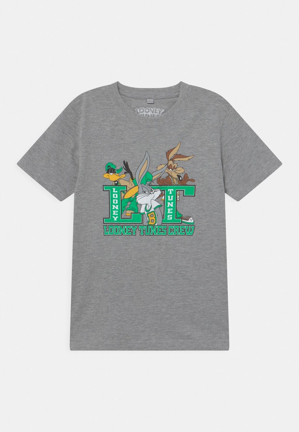 

Футболка с принтом Kids Looney Tunes Crew Tee Unisex Mister Tee, цвет grey