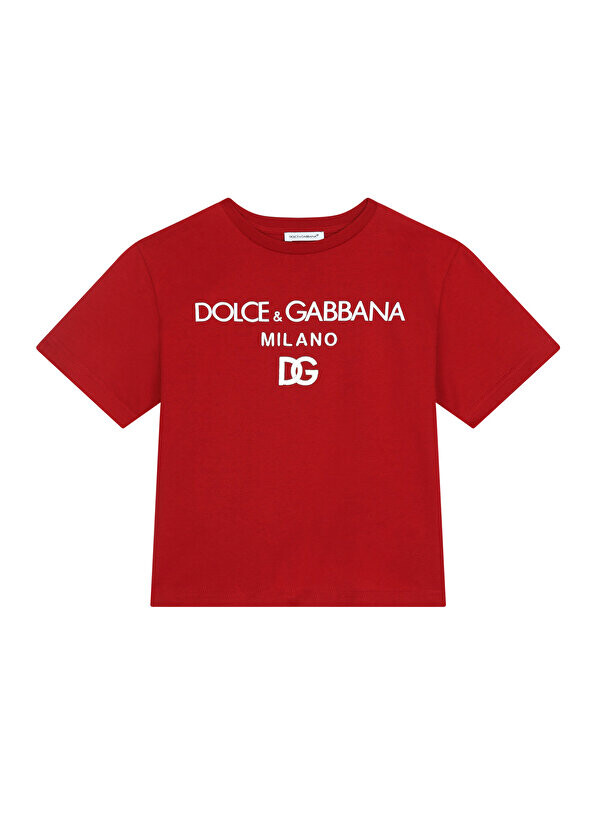 

Красная футболка с логотипом для мальчика Dolce&Gabbana