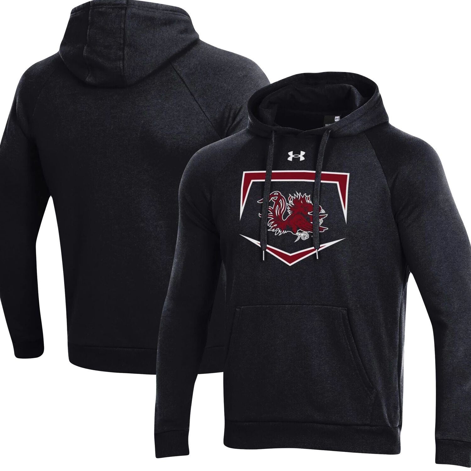 

Мужской черный пуловер с капюшоном и логотипом South Carolina Gamecocks Baseball Base Under Armour
