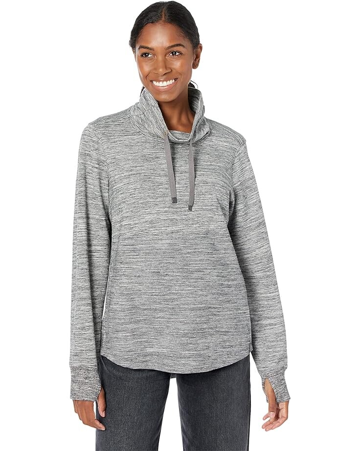 

Толстовка L.L.Bean Petite Bean's Cozy Mixed Knits Pullover Marled, серый