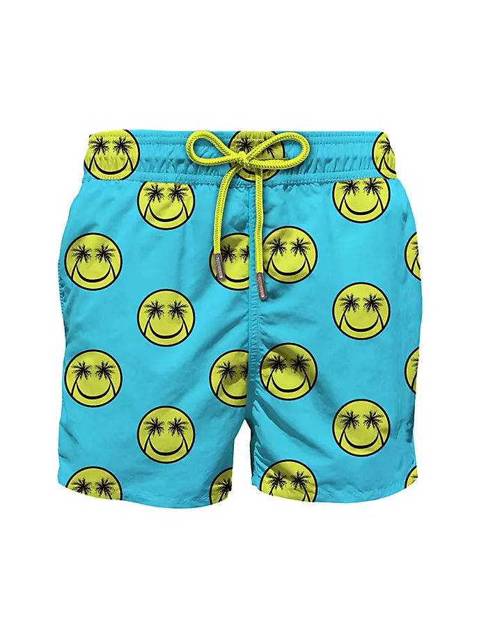 

Шорты для плавания Gustavia Palm Smile Mc2 Saint Barth, синий