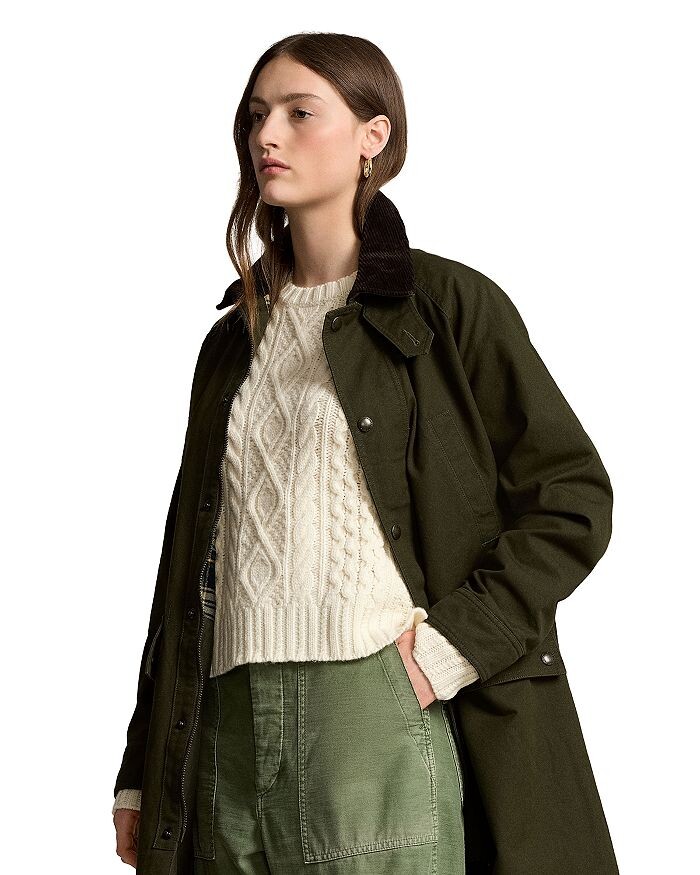 

Хлопковая куртка в стиле милитари Ralph Lauren, зеленый