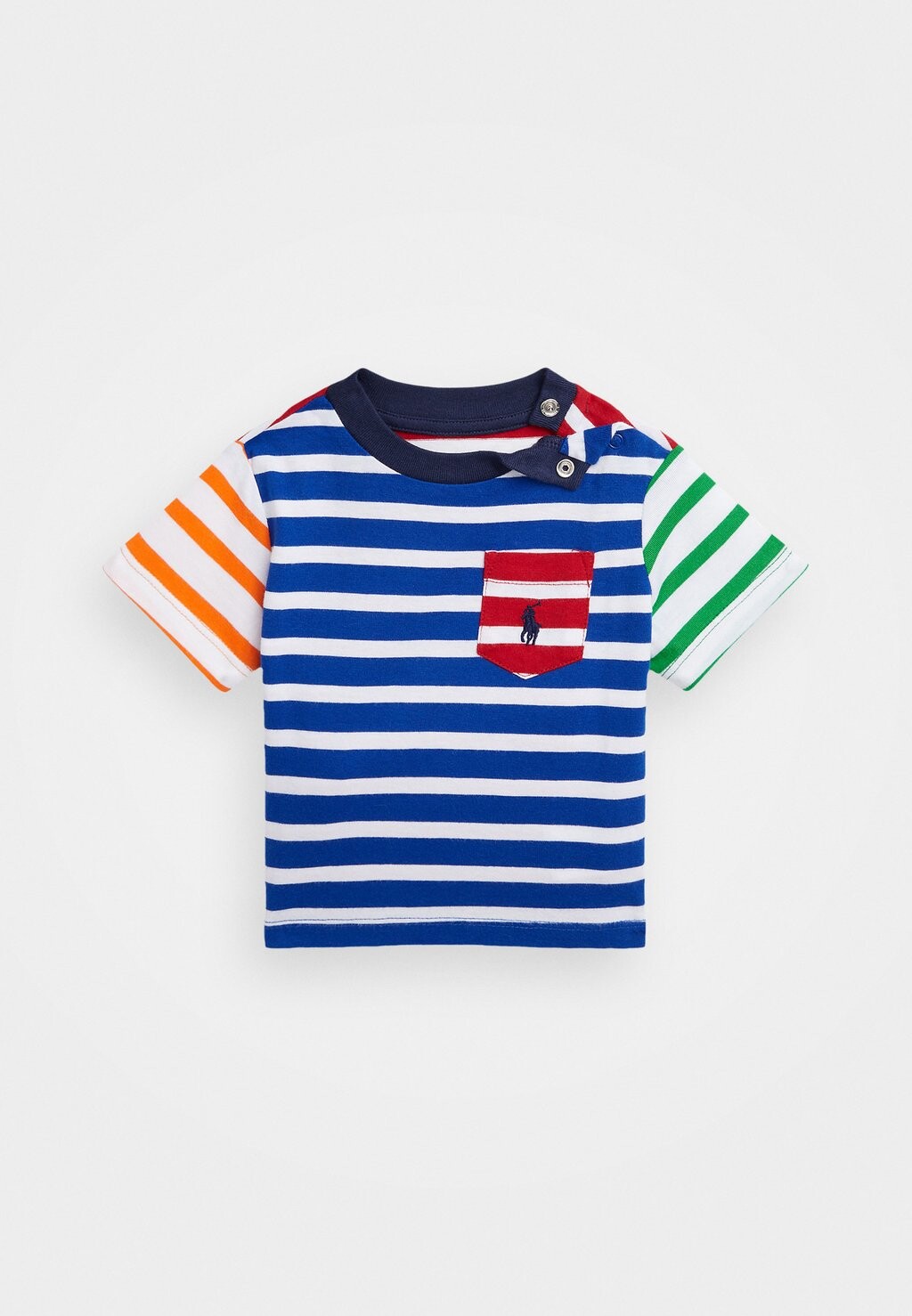 Футболка с принтом BABY Polo Ralph Lauren, цвет sapphire star multi куртка polo ralph lauren patchwork high pile цвет sapphire star multi