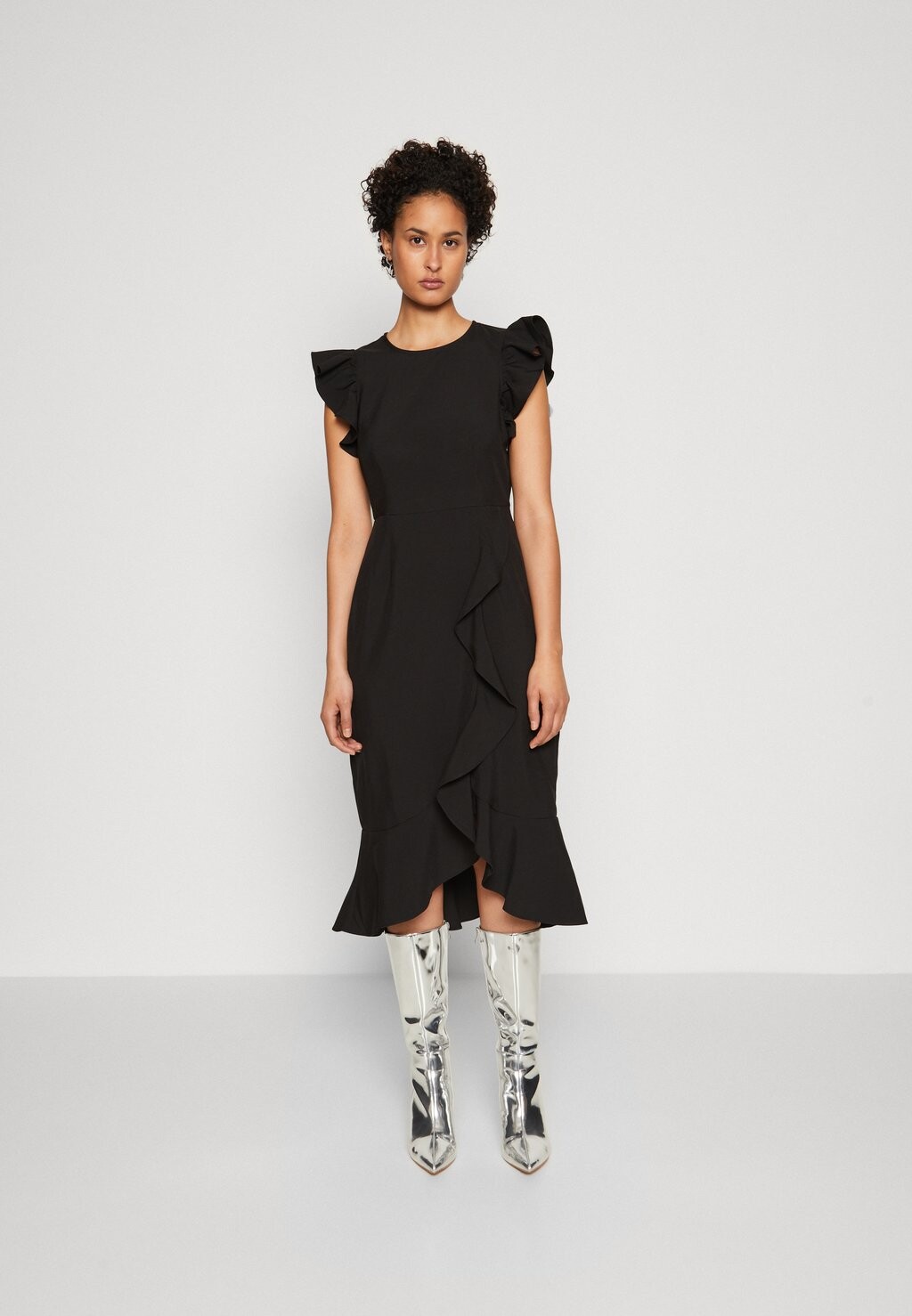 

Элегантное платье Vmfreja Frill Dress Vero Moda, черный