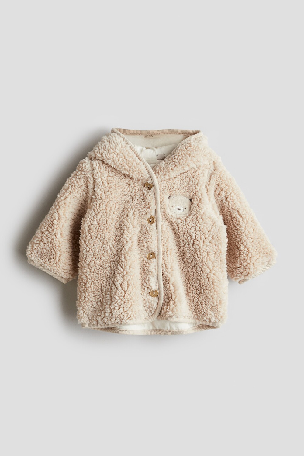 

Куртка из флиса Тедди. H&M, бежевый