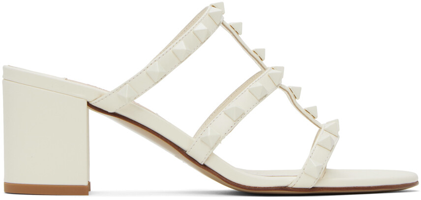 

Off-White босоножки на каблуке Rockstud Valentino Garavani