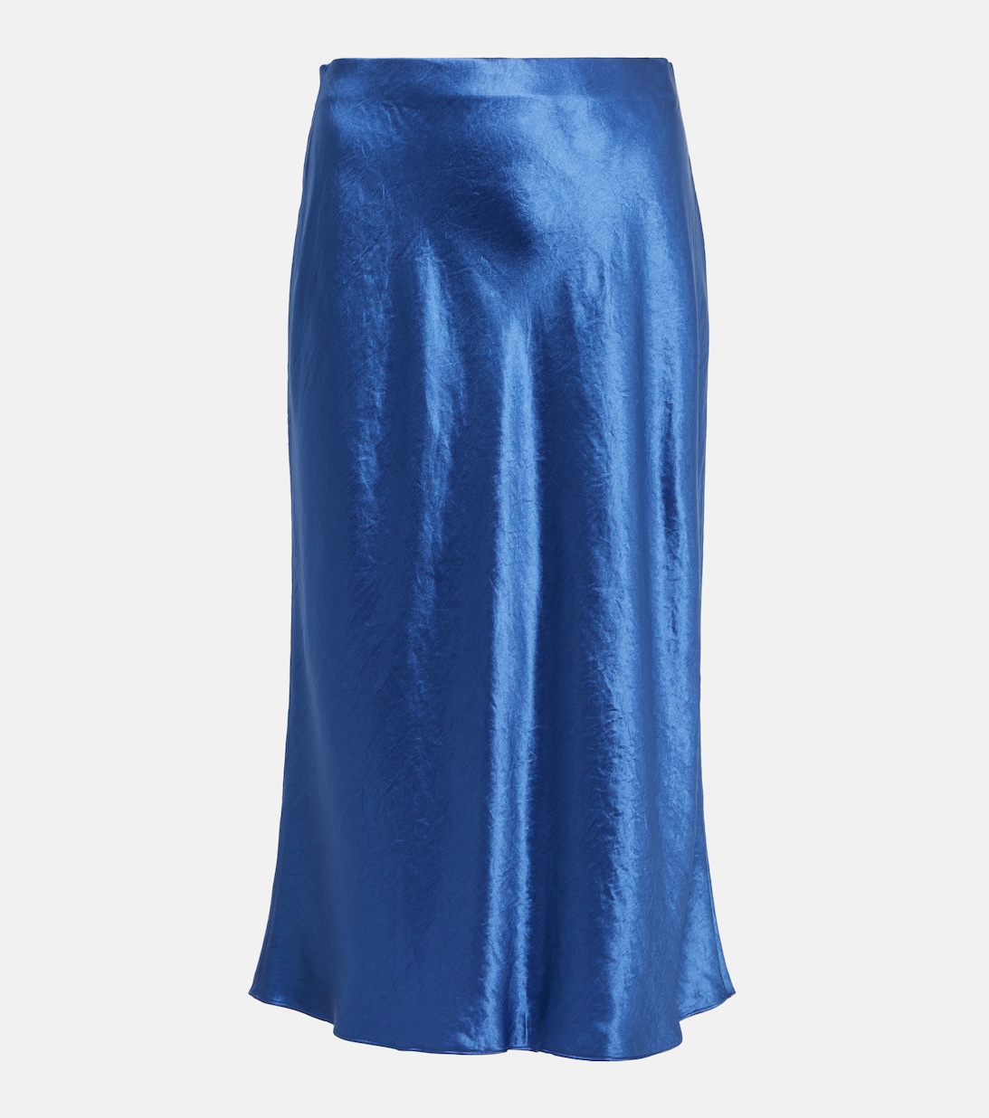 Атласная юбка-комбинация VINCE, синий атласная юбка vince черный