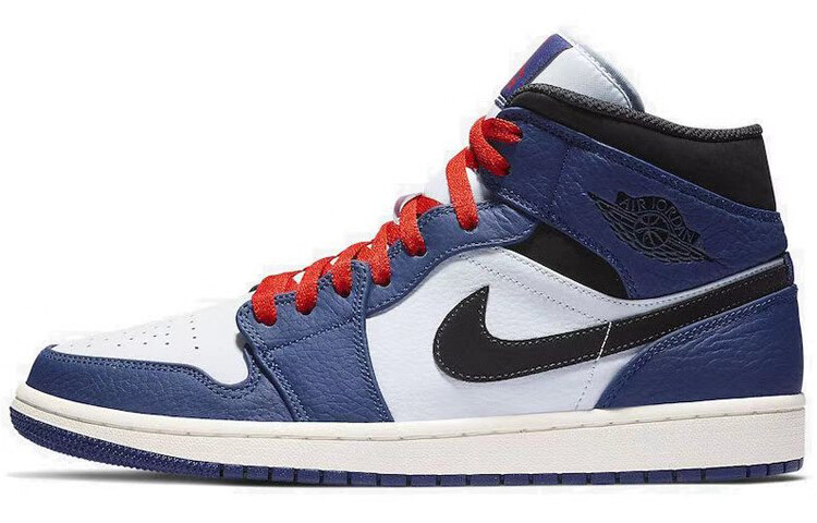 

Air Jordan 1 Mid Deep Royal Blue Черный
