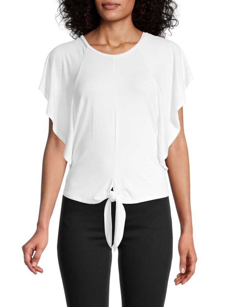 

Топ с узлом спереди Bcbgmaxazria, белый