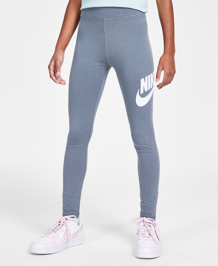 Спортивная одежда Леггинсы со средней посадкой для больших девочек Essentials Nike, серый