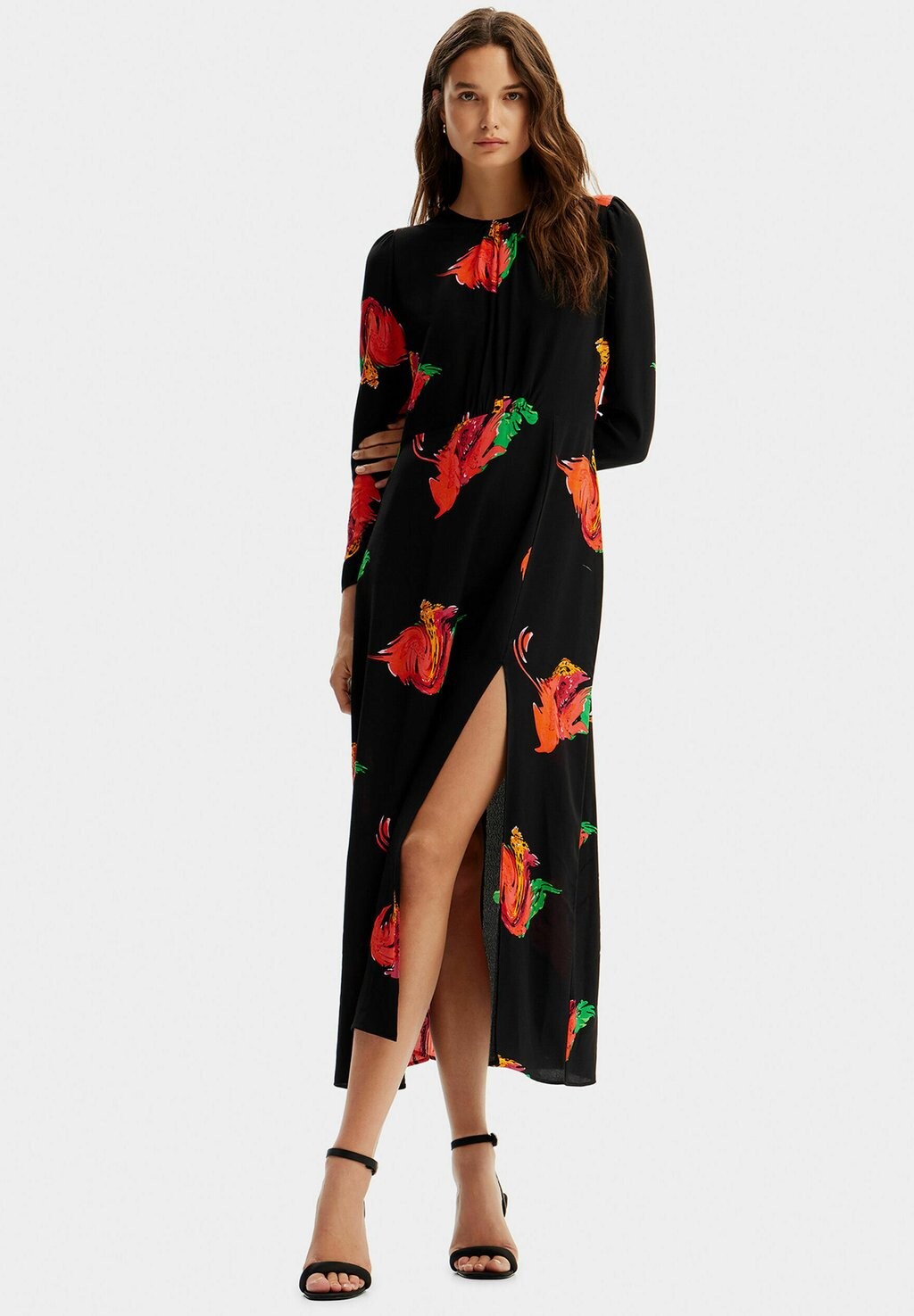

Летнее платье Long Slit Desigual, черный