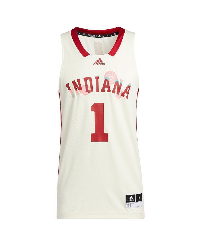 

Мужские кремовые худи Indiana Hoosiers Black Excellence Replica Basketball Jersey adidas, тан/бежевый