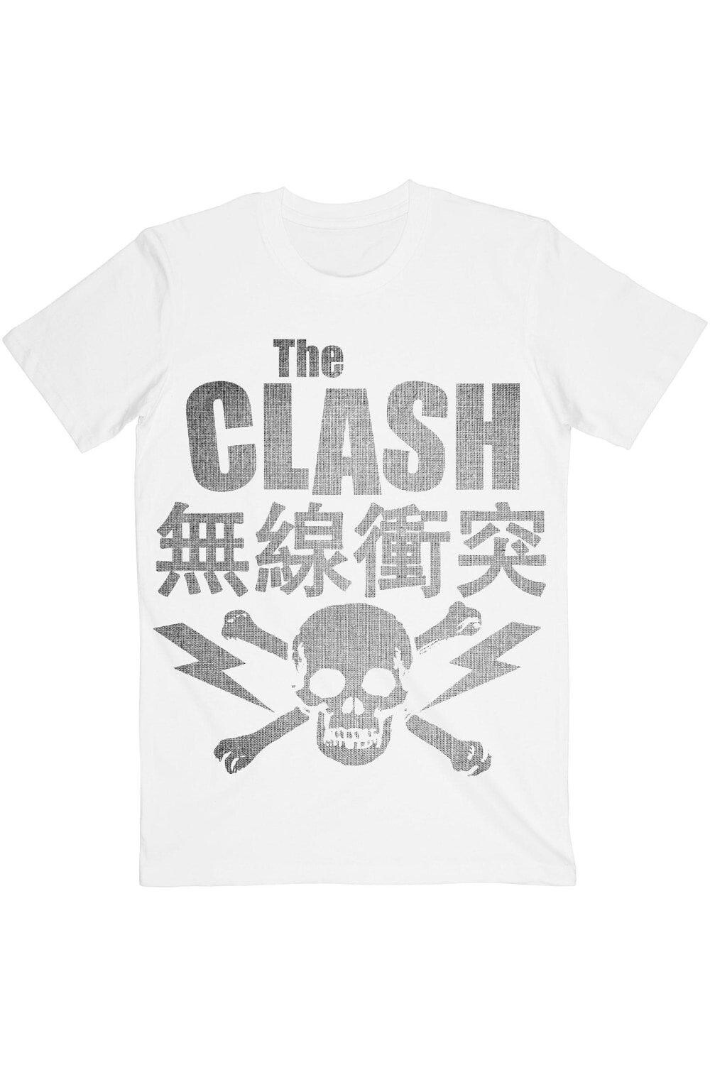 

Футболка с черепом и скрещенными костями The Clash, белый