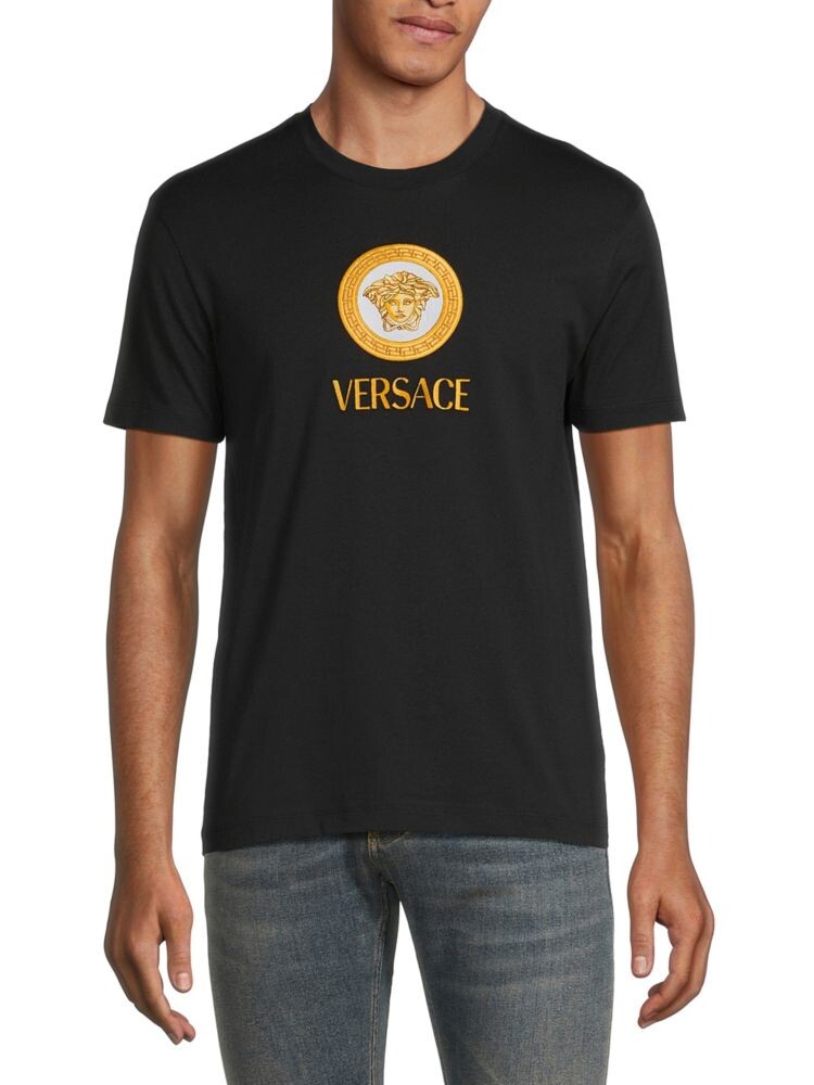 

Футболка с логотипом Versace, черный