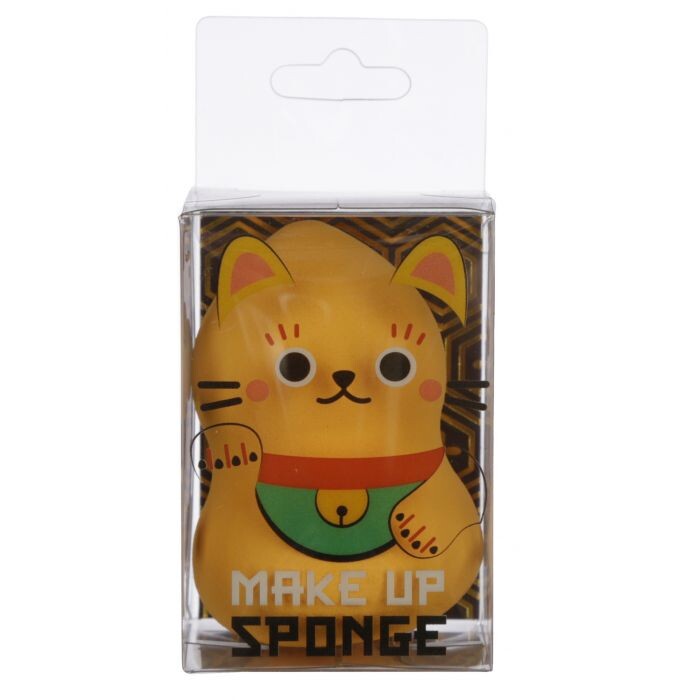 

Спонж Esponja de Maquillaje Animales Puckator, Gato de la suerte Naranja