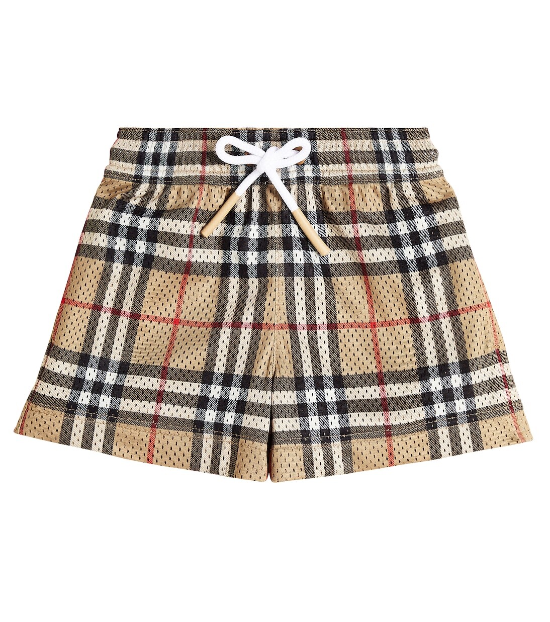 Детские шорты в клетку baby burberry Burberry, бежевый