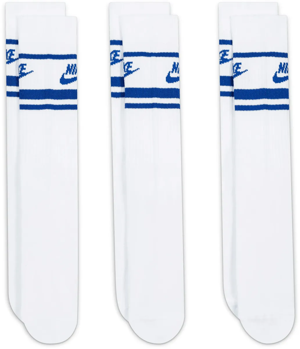 

Спортивные носки Nike Sportswear "Everyday Essential Crew Socks (Pairs)" (упаковка, 3 пары), голубой