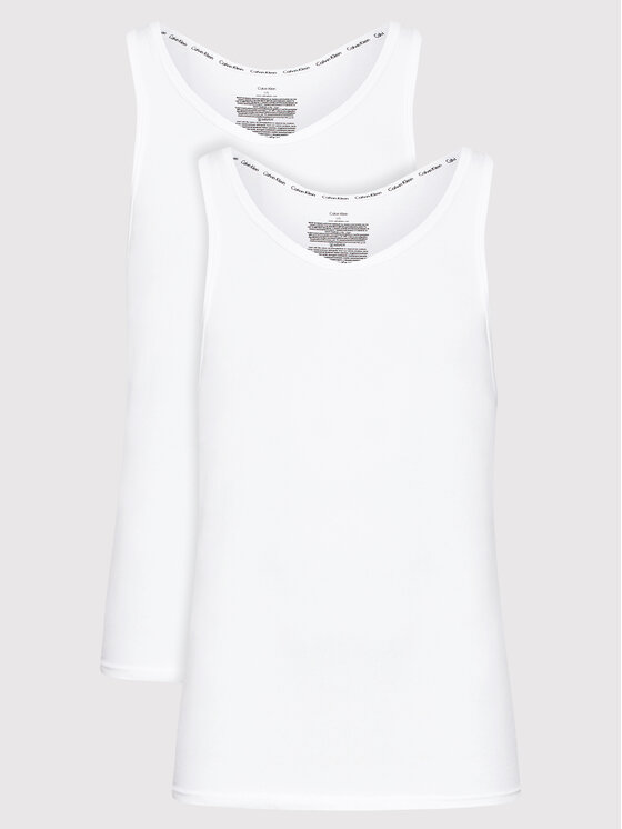 Комплект из 2 топов узкого кроя Calvin Klein, белый комплект из 2 топов узкого кроя hugo белый