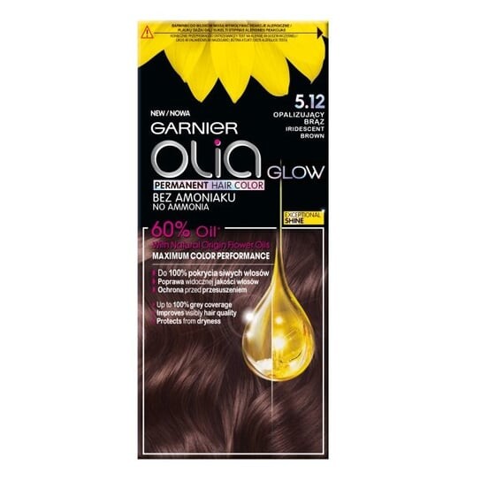 

Краска для волос без аммиака 5.12 Opalescent Brown Garnier, Olia Glow